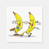 踊りバナナス紙ナプキンズ スタンダードカクテルナプキン (正面)