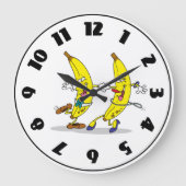 踊りバナナ時計 ラージ壁時計 (正面)