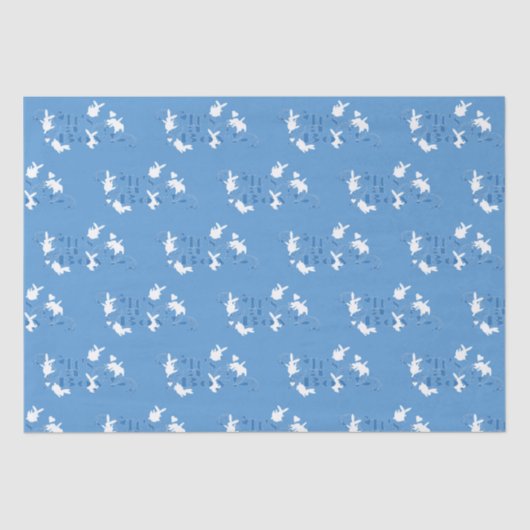 踊りバニー男の子だ！ブルーティッシュペーパー 薄葉紙 (正面)