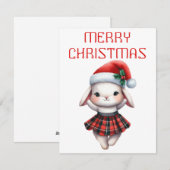 踊りバニー – クリスマスカード (正面/裏面)