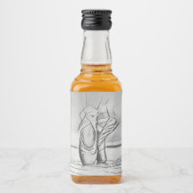 踊りバレエシューズモノクロバレリーナ