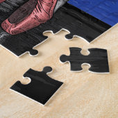 踊りバレリナバレエシューズ ジグソーパズル (側面)