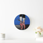 踊りバレリナバレエシューズ ラウンド壁時計 (ホーム)