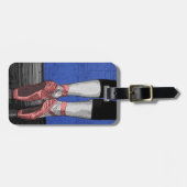 踊りバレリナバレエシューズ ラゲッジタグ (正面横)