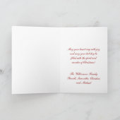 踊りバレリーナとくるみ割りクリスマスカード シーズンカード (内部)