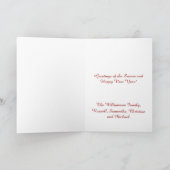 踊りバレリーナとくるみ割り季節のごあいさつ シーズンカード (内部)