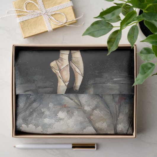 踊りバレリーナウィンドウライトヴィンテージデクページ 薄葉紙 (ギフト)