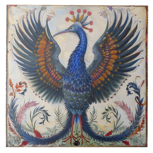 踊りバードオブパラダイス タイル (正面)