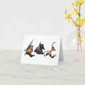 踊りパイレーツノートカード カード (黄色い花)