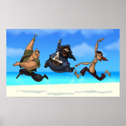 踊りパイレーツポスター ポスター (正面)