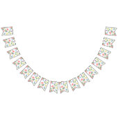 踊りパステルフラワー バンティングフラッグ (全)