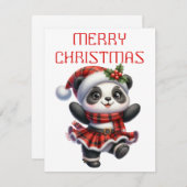 踊りパンダクブ – クリスマスカード (正面/裏面)