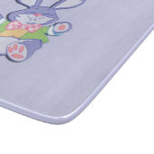 踊りパープルイースターバニー カッティングボード (角)