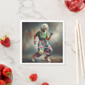 踊りヒップスターオールドレディ スタンダードカクテルナプキン (インサイチュ)