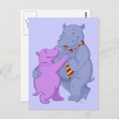 踊りヒッポタンゴハガキ ポストカード (正面/裏面)