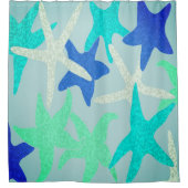 踊りヒトデシャワーカーテン シャワーカーテン (正面)