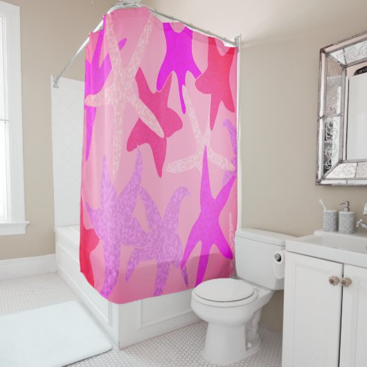 踊りヒトデシャワーカーテン シャワーカーテン (インサイチュ)