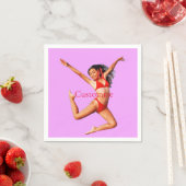 踊りビキニモデルサンダー_コーブ スタンダードカクテルナプキン (インサイチュ)