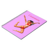 踊りビキニモデルサンダー_コーブ ノートブック (左側)