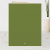 踊りビクトリアンガールinグリーンセントパトリックの日 カード (裏面)