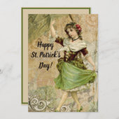 踊りビクトリアンガールinグリーンセントパトリックの日 シーズンカード (正面/裏面)