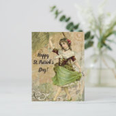踊りビクトリアンガールinグリーンセントパトリックの日 シーズンポストカード (スタンド正面)