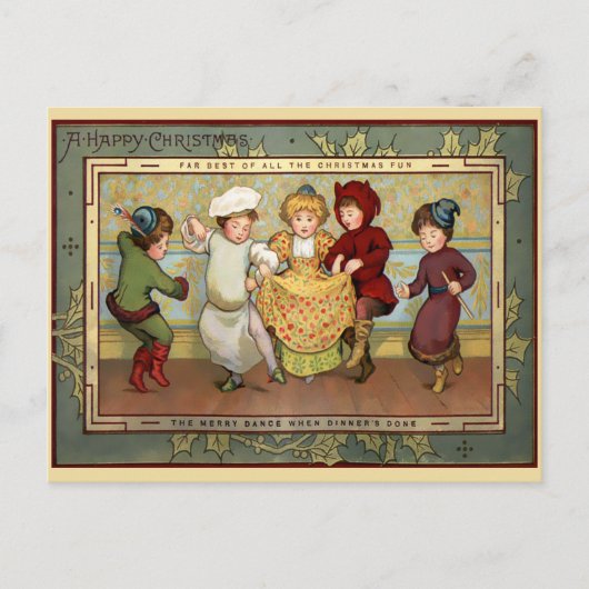 踊りビクトリアンクリスマス ポストカード (正面)