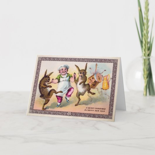 踊りビクトリアンツホリデーカード シーズンカード (正面)