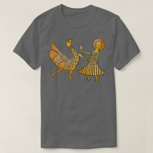 踊りビザンチン陶器 Tシャツ (デザイン正面)