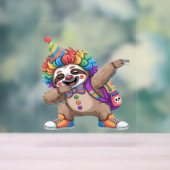 踊りピエロダビングハ不気味ロウィーンスロスオーバー アクリルサイン (ニュートラル)