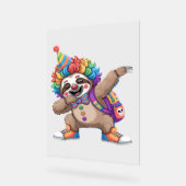 踊りピエロダビングハ不気味ロウィーンスロスオーバー アクリルサイン (傾斜)