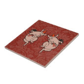 踊りピグアンティークキュートダンサー タイル (側面)