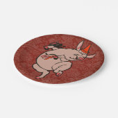 踊りピグアンティークキュートダンサー ペーパープレート (アングル)