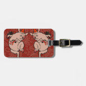 踊りピグアンティークキュートダンサー ラゲッジタグ (正面横)