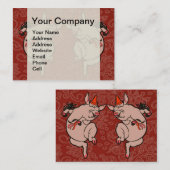 踊りピグアンティークキュートダンサー 名刺 (正面/裏面)