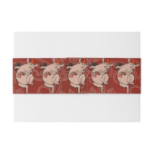 踊りピグアンティークキュートダンサー 招待状ベリーバンド (裏面例)