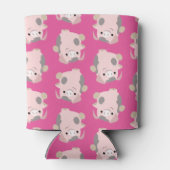 踊りピグ繰返しパターン缶/ボトル 缶クーラー (裏面)