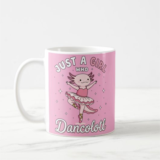 踊りピンクアクソロテルインバレエツツ コーヒーマグカップ (左)