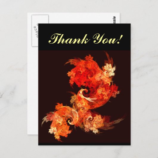 踊りファイアバードありがとうはがき ポストカード (正面/裏面)