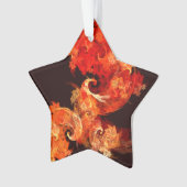 踊りファイアバード抽象芸術アートアクリルスター オーナメント (正面)