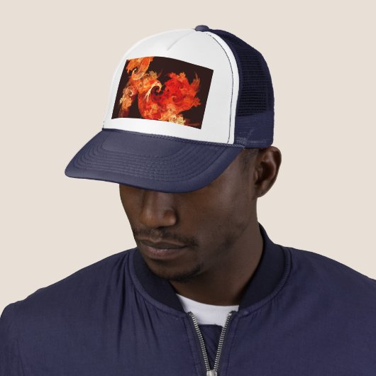 踊りファイアバード抽象芸術アートハット キャップ (インサイチュ)