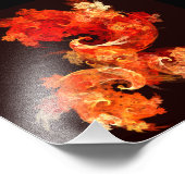 踊りファイアバード抽象芸術アートフォトプリント フォトプリント            (角)