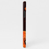 踊りファイアバード抽象芸術アート光沢 iPhoneケース (右側)