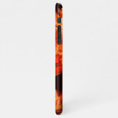 踊りファイアバード抽象芸術アート光沢 iPhoneケース (左側)