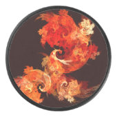 踊りファイアバード抽象芸術アート アイスホッケーパック (正面)