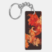 踊りファイアバード抽象芸術アート キーホルダー (正面左)