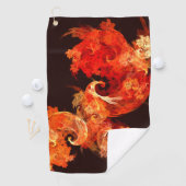 踊りファイアバード抽象芸術アート ゴルフタオル (インサイチュ)