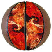 踊りファイアバード抽象芸術アート バスケットボール (縦)