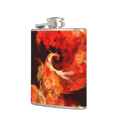 踊りファイアバード抽象芸術アート フラスク (左)