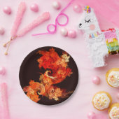 踊りファイアバード抽象芸術アート ペーパープレート (パーティー)